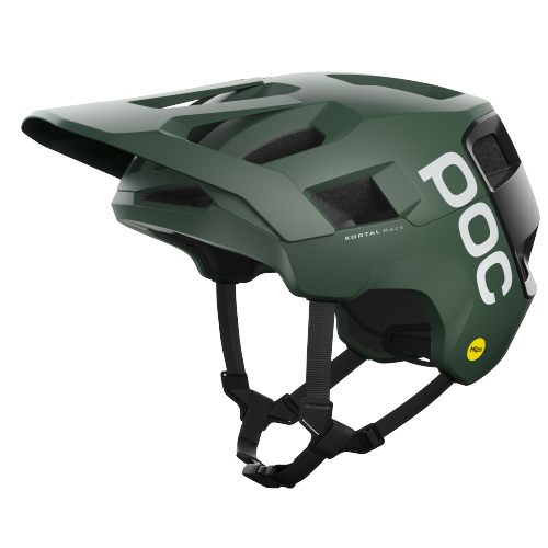 Fahrradhelm POC Kortal Race MIPS Epidote Green/Uranium Black Metallic/Matt - 2024