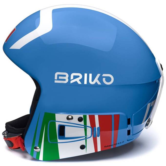 Helm BRIKO Vulcano FIS 6.8 JR Shiny Science Blue/White/Science Blue - 2022/23