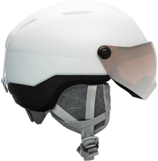 Helm Rossignol Fit Visor Impacts W White - 2023/24