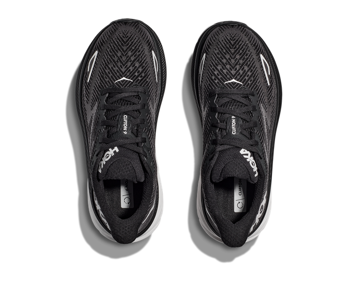 Man Schuhe Hoka Clifton 9 Black/White