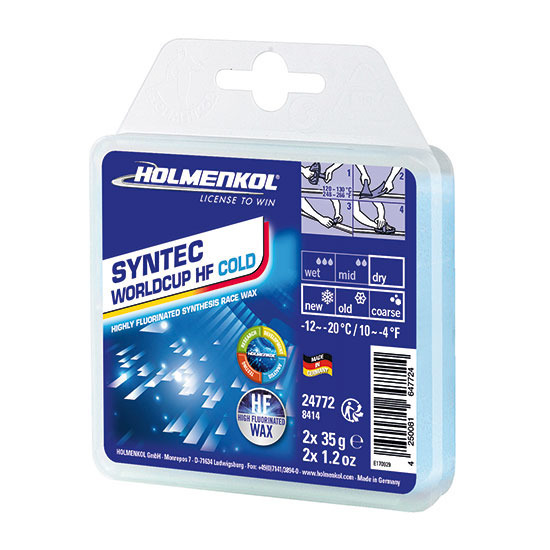 Ski wachs HOLMENKOL Syntec Worldcup HF Cold 2x35g