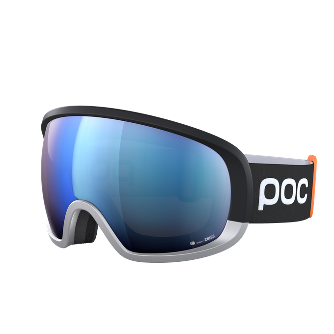 Skibrille POC Fovea Mid Race Uranium Black/Argentite Silver/Partly Sunny Blue - 2023/24