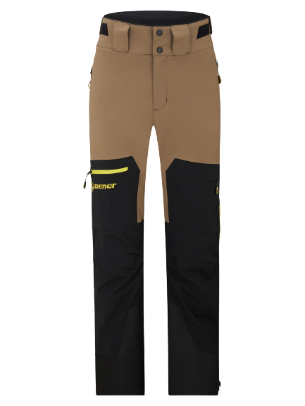 Skihose Ziener Tewes Full-Zip Man Black Mustard - 2024/25