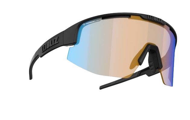 Sonnenbrille BLIZ Matrix Nano Nordic Light Matt Black/Coral Blue