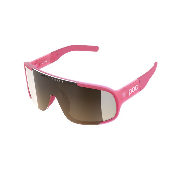 Sonnenbrille POC Aspire Actinium Pink Translucent - 2023/24