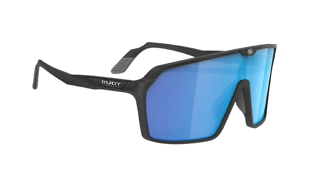 Sunglasses Rudy Project SPINSHIELD BLACK MATTE - Multilaser Blue