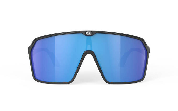 Sunglasses Rudy Project SPINSHIELD BLACK MATTE - Multilaser Blue