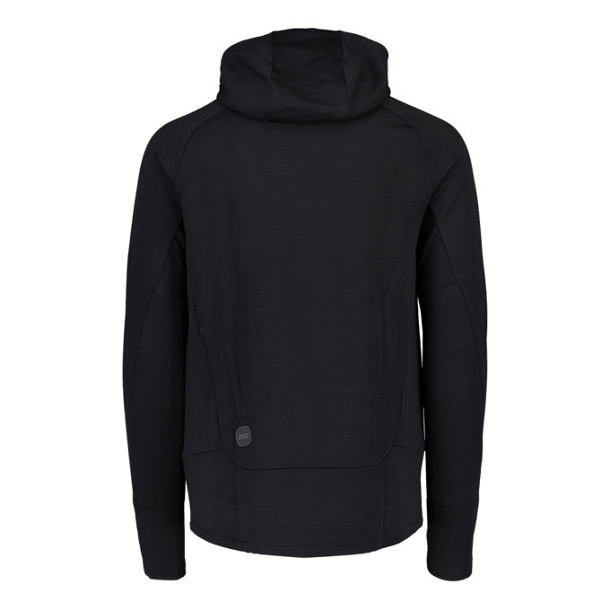 Sweatshirt POC M's Merino Zip Hood Uranium Black - 2023/24