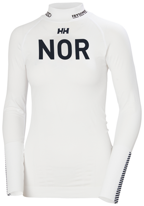 Thermounterwäsche Helly Hansen Lifa Seamless Racing Top White - 2023/24