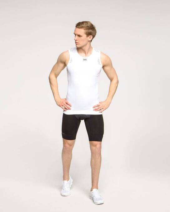 X-BIONIC Invent 4.0 LT Men's Sleeveless T-shirt Arctic White/Opal Black - 2024