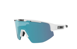 Sonnenbrille BLIZ Matrix Nano Photochromic Matt White/Brown Blue