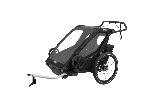 Bicycle Trailer Thule Chariot Sport 2-seat Multisport Bike Trailer Midnight Black - 2024