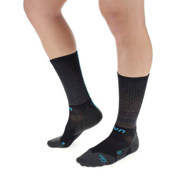 Cycling Socks UYN Man Biking Aero Black/Turquoise- 2023