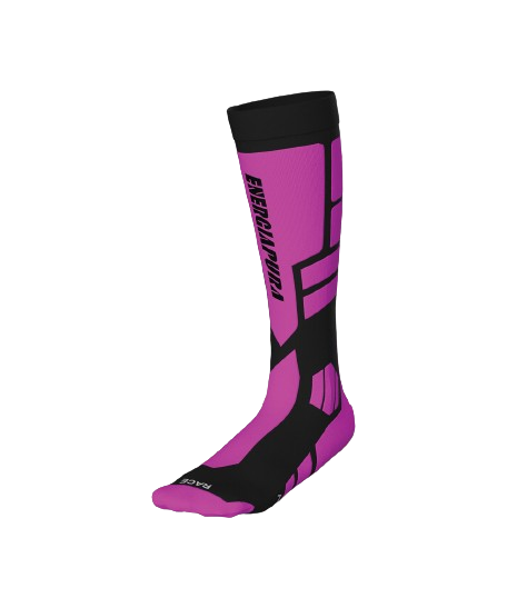 Skisocken Energiapura PRO Socks Fluo Fuxia/Black - 2024/25