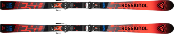 Skis Rossignol Hero Athlete GS Pro + Nx 7 GW B73 Black Hot Red - 2024/25