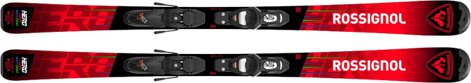 Ski Rossignol Hero JR 100-140 + KID 4 GW B76 Black - 2024/25