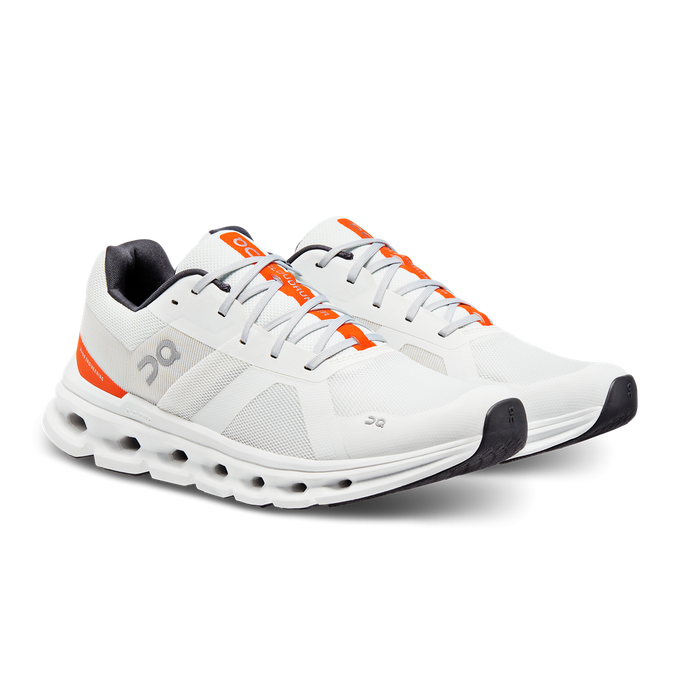 Herren Schuhe On Running Cloudrunner Undyed-white/Flame