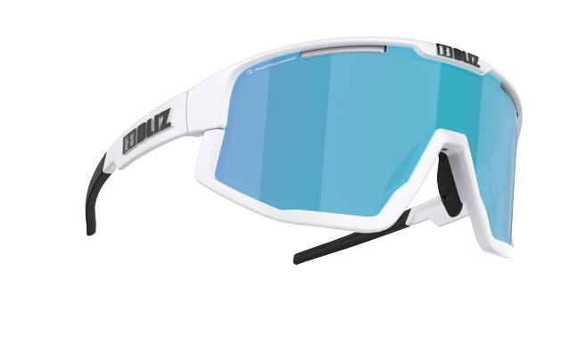 Sunglasses BLIZ Fusion Matt White/Brown Blue