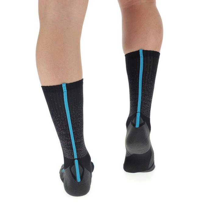 Radsocken UYN Man Biking Aero Black/Turquoise- 2023