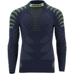 Thermal underwear UYN Man Resilyon Uw Shirt Lg Sl.turtle Neck Dark Blue/Yellow- 2023/24