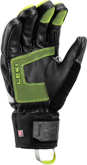 Handschuhe LEKI Griffin Prime 3D White/Neon - 2025/26