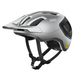 Bicycle helmet POC Axion Race MIPS Uranium Black/Argentite Silver Matt - 2023