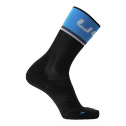 Cycling Socks UYN Man Cycling One Light Black/Cobalt Blue- 2023