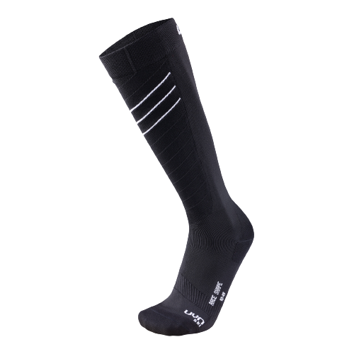 Ski socks UYN Woman Ski Race Shape Black/White - 2024/25