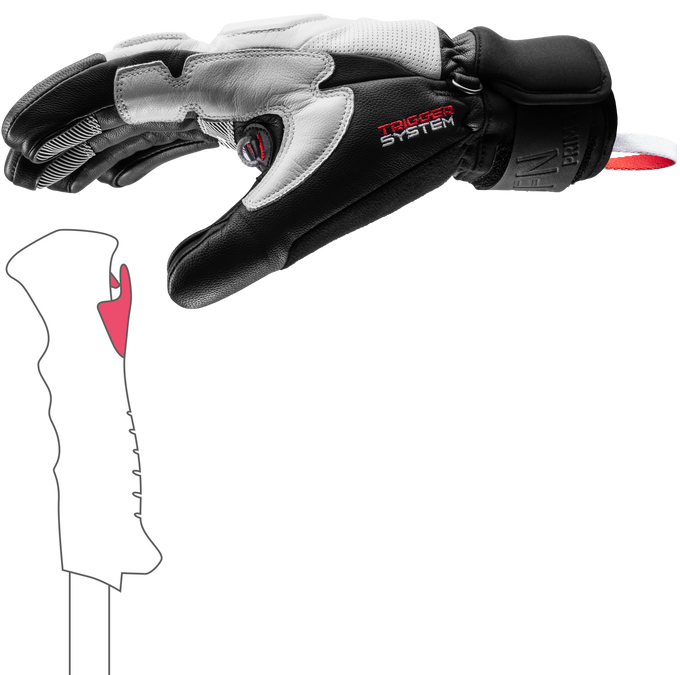 Handschuhe LEKI Griffin Prime 3D White/Grey - 2025/26