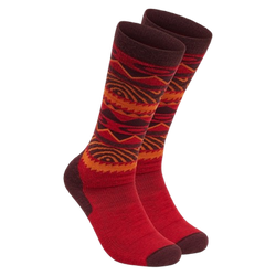 Skisocken Oakley Wandrelust Perf Socks 2.0  Grenache Norway Pattern