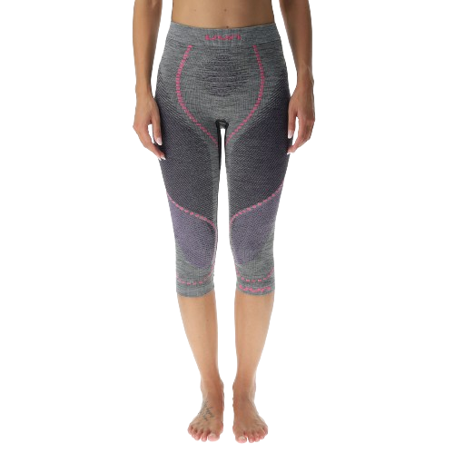 Thermounterwäsche UYN Woman Ambityon UW Pant Medium Melange Black Melange/Purple/Raspberry - 2024/25