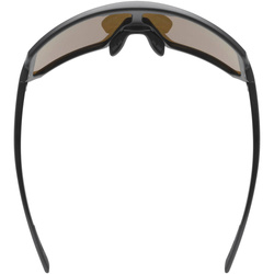 Sonnenbrille Uvex Sportstyle 235 P - Black Mat/Mirror Yellow - 2023