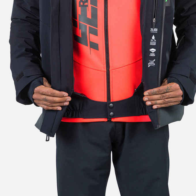 Skijacke Rossignol Hero Blackside JKT Black - 2024/25