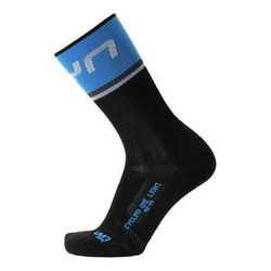 Radsocken UYN Man Cycling One Light Black/Cobalt Blue- 2023