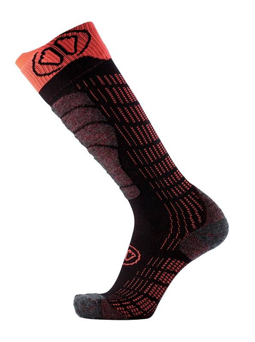 Ski socks Sidas Ski Comfort Black/Orange - 2025/26