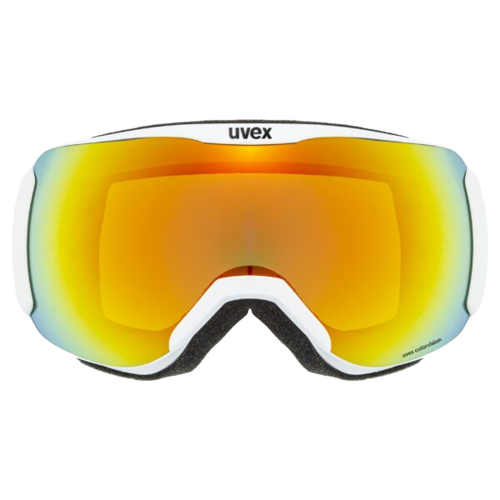 Brille Uvex Downhill 2100 CV White Matt SL Orange-Green - 2023/24