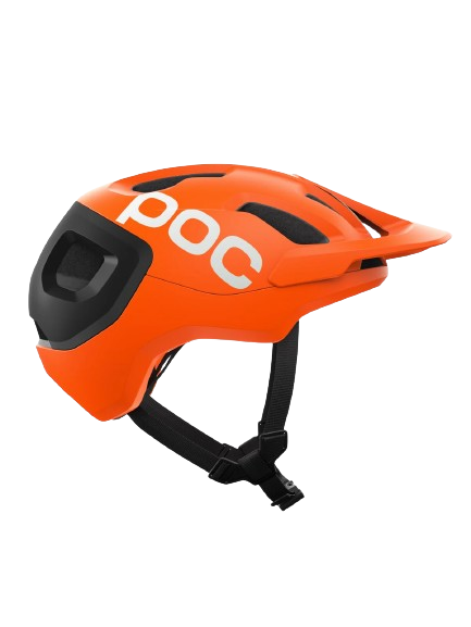 Bicycle helmet POC Axion Race MIPS Fluorescent Orange/Uranium Black Matt - 2024