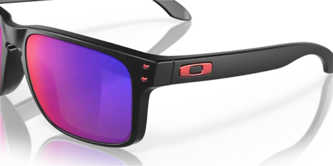 Sonnenbrille Oakley Holbrook Matte Black/Positive Red Iridium - 2023