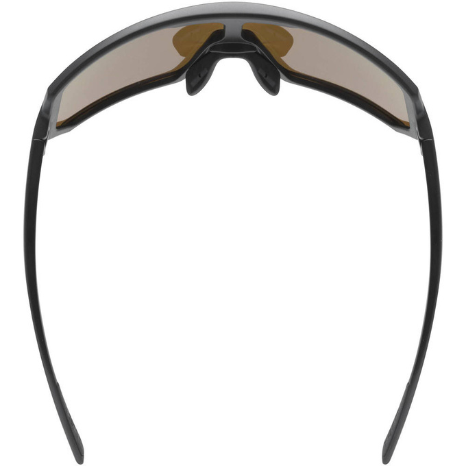 Sonnenbrille Uvex Sportstyle 235 P - Black Mat/Mirror Yellow - 2023