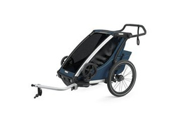 Bicycle Trailer Thule Chariot Cross1 Majolica Blue - 2023