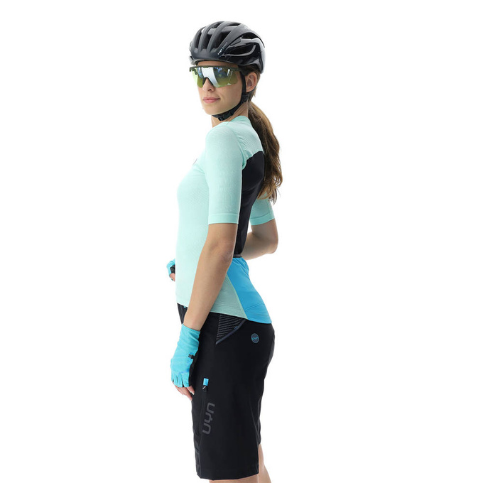 Fahrradtrikot UYN Lady Biking Lightspeed Brook Green/Black - 2023