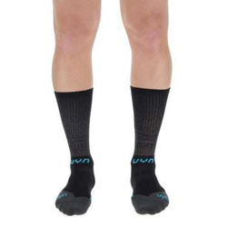 Radsocken UYN Man Biking Aero Black/Turquoise- 2023